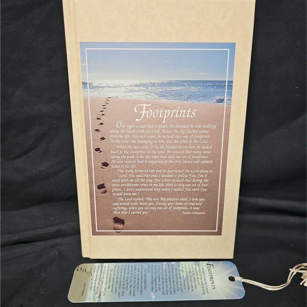 Footprints Journal With Footprints Bookmark